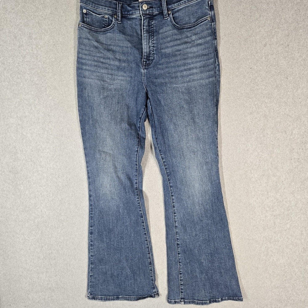 Lucky Brand Women Jeans 14/32 R Blue Denim STEVIE High Rise Flare 31" Inseam